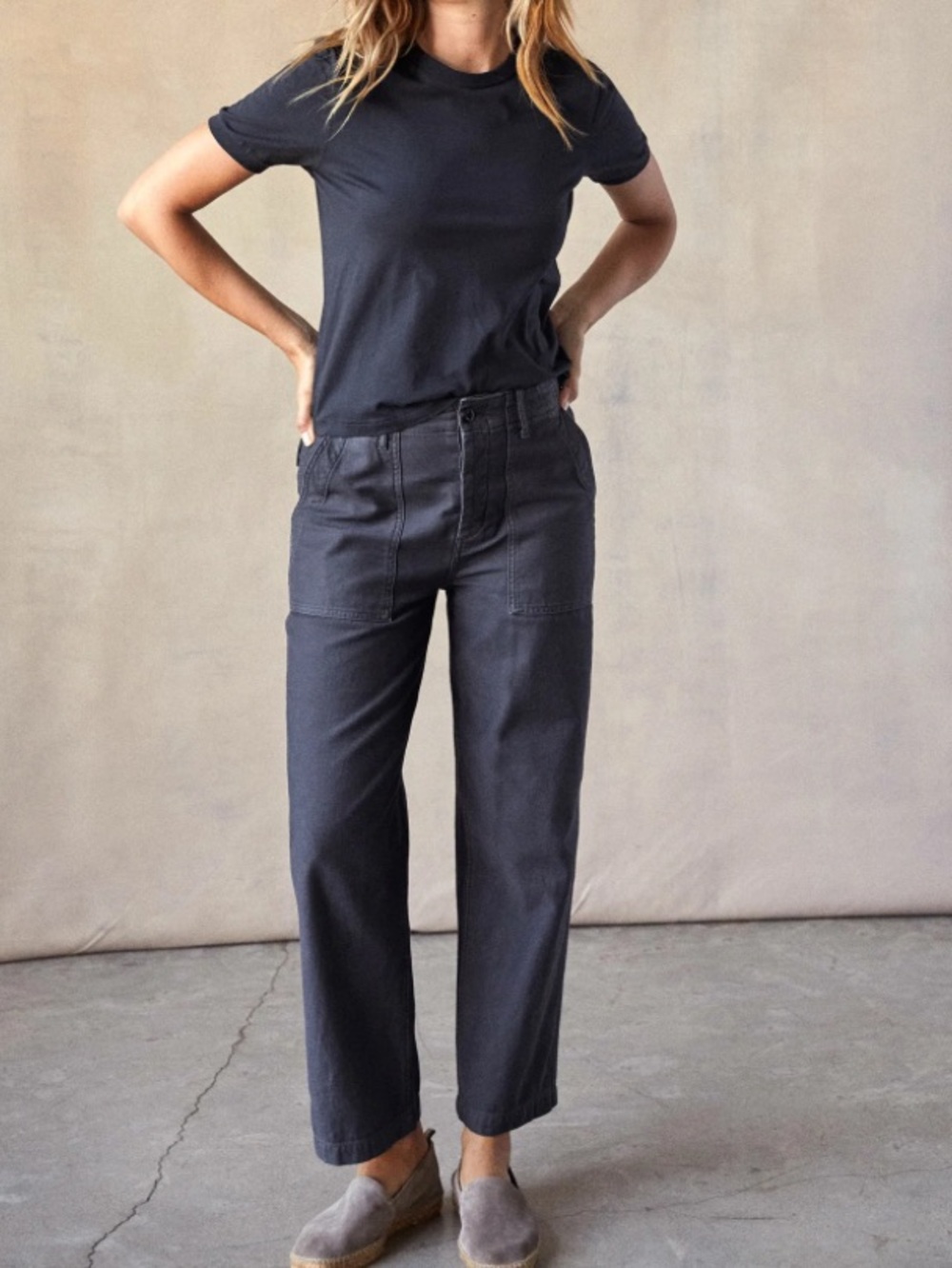 Outerknown Westbound Utility Pants Charcoal Utility High-Waist Pants